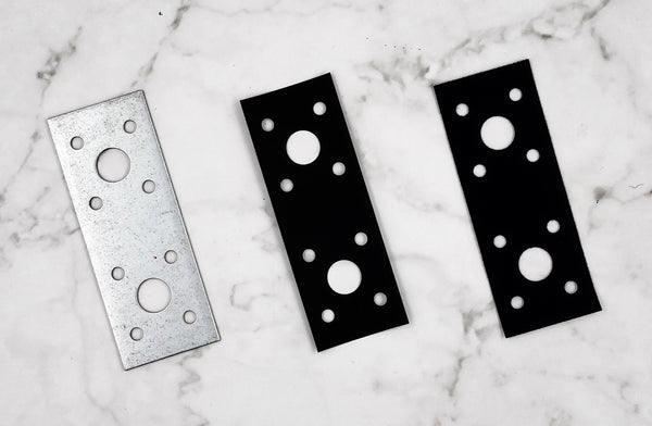 Laser-cut parts made from FINESHUT and IR Flock Sheet