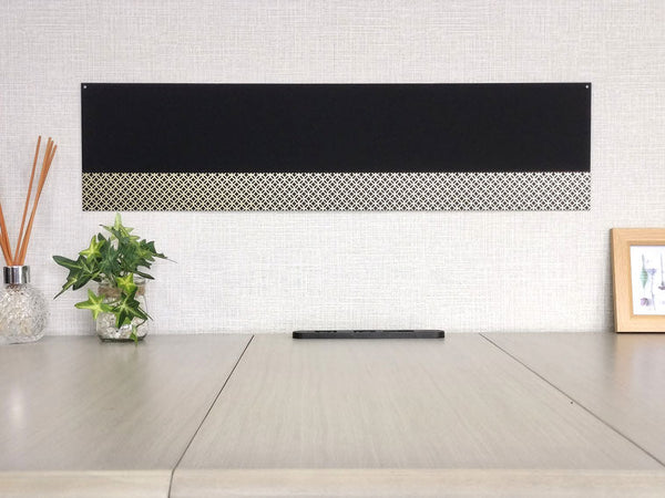 Custom Japanese Wa-Modern Black Art Panels for Interiors
