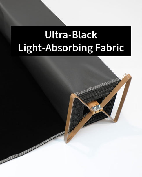 Ultra-Black Light-Absorbing Fabric